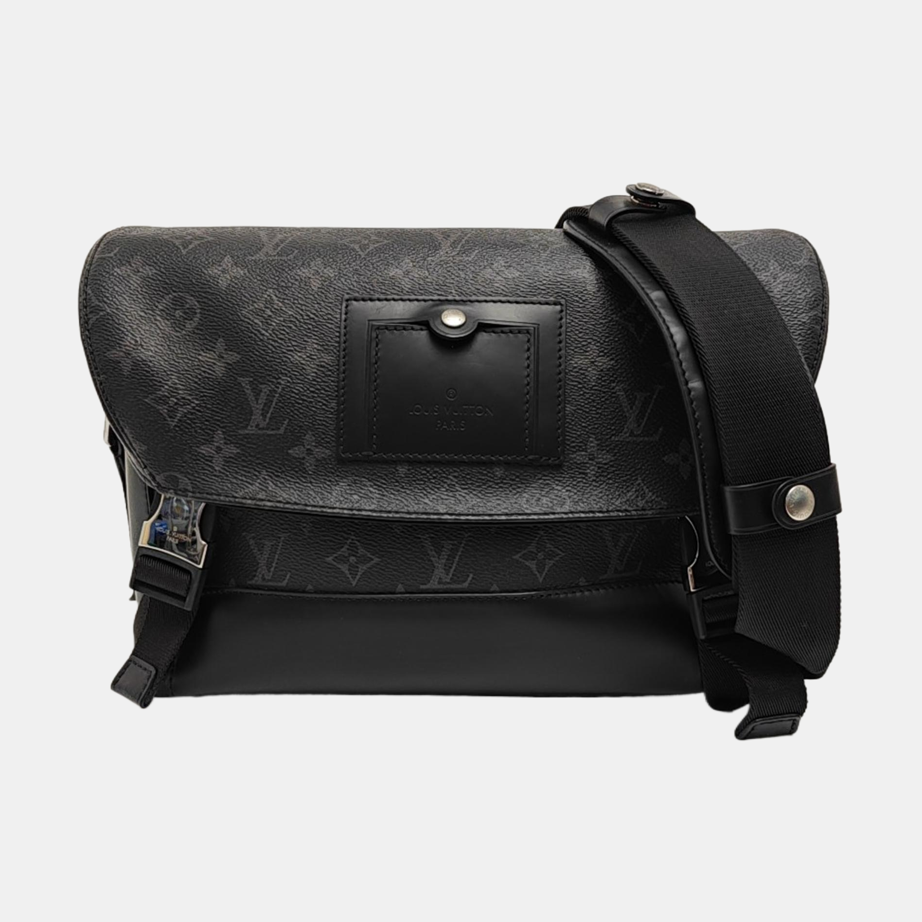 VOYAGER PM Monogram Coated Canvas Black