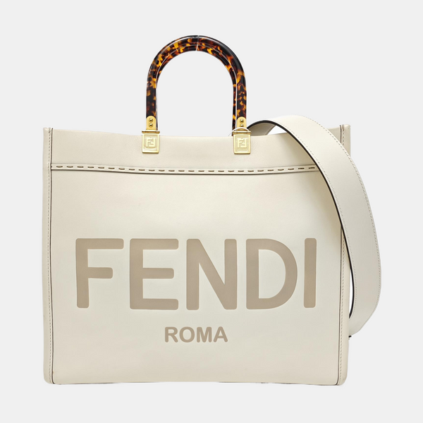 Sunshine Medium Calfskin White