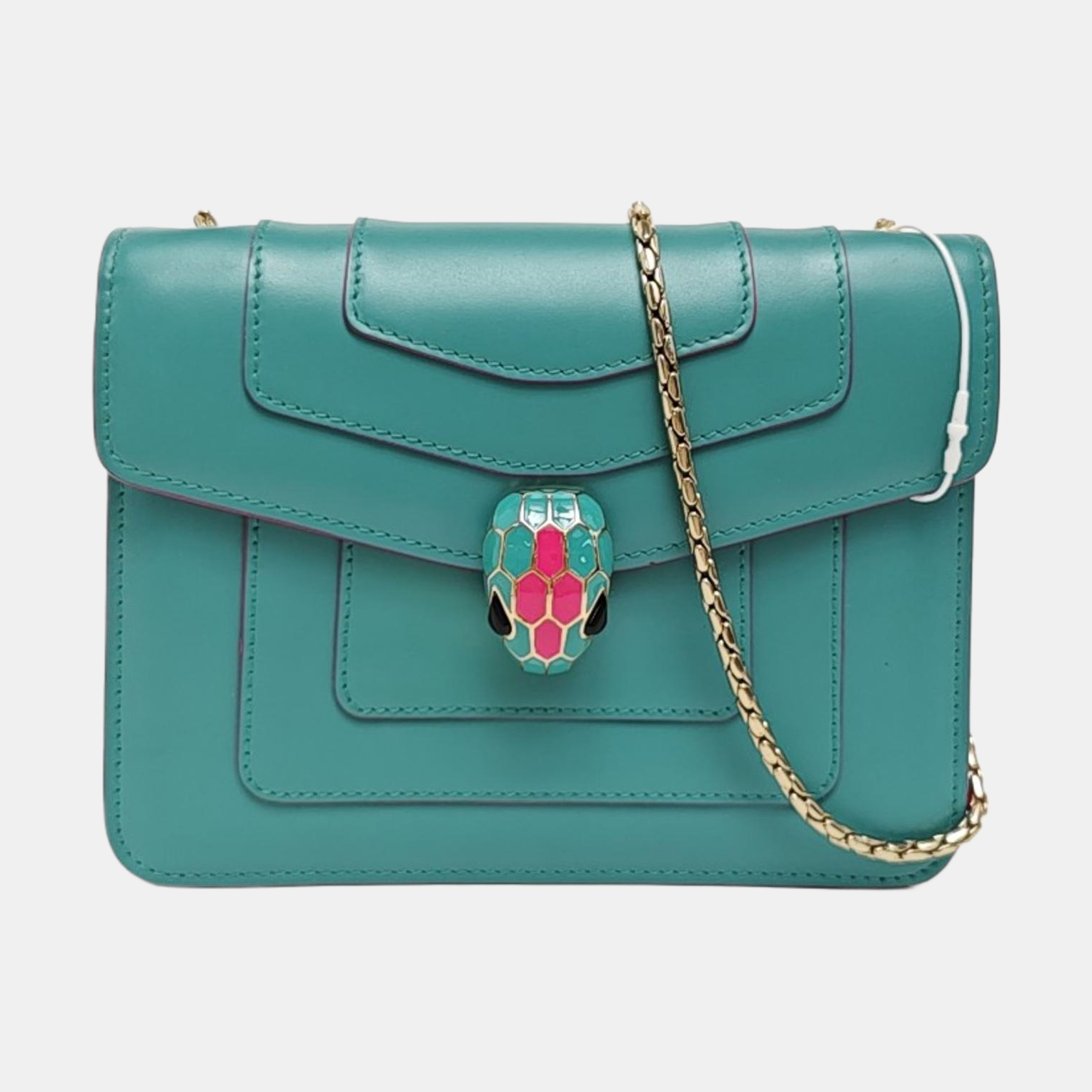 SERPENTI FOREVER Small Calfskin Green