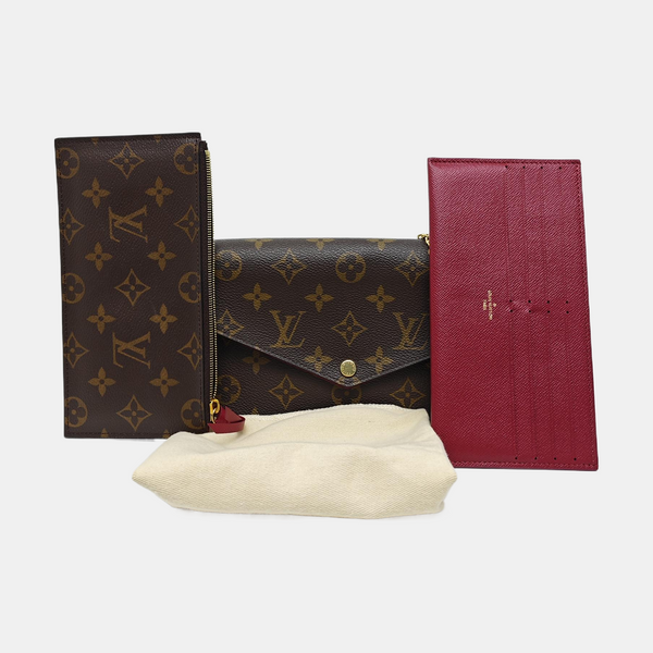 FÉLICIE Monogram Coated Canvas Brown