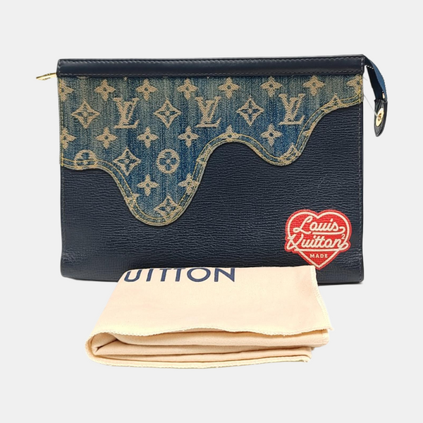 Pochette Voyag MM Monogram Calfskin Blue