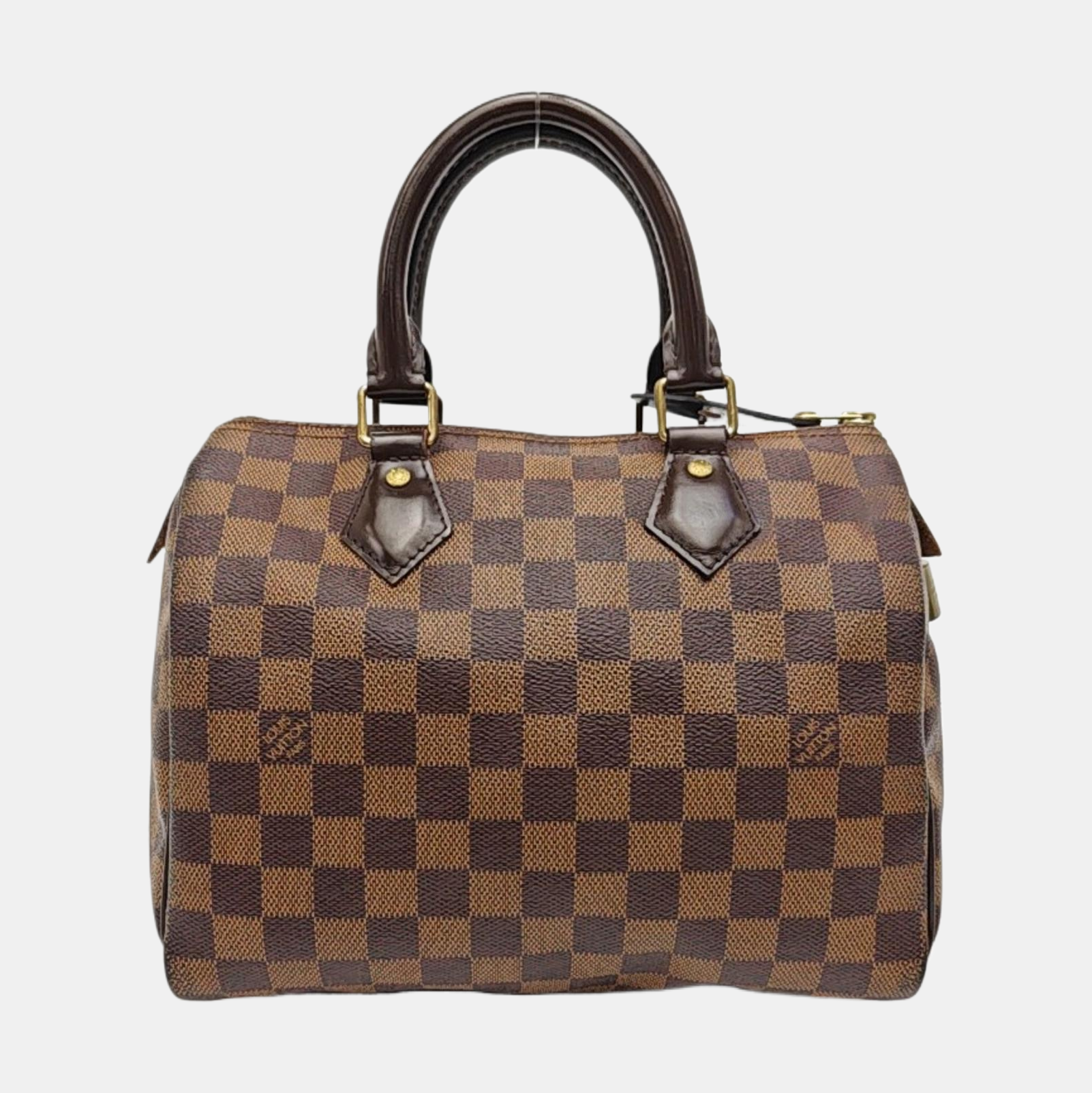 SPEEDY 25 Damier Ebene Coated Canvas Brown
