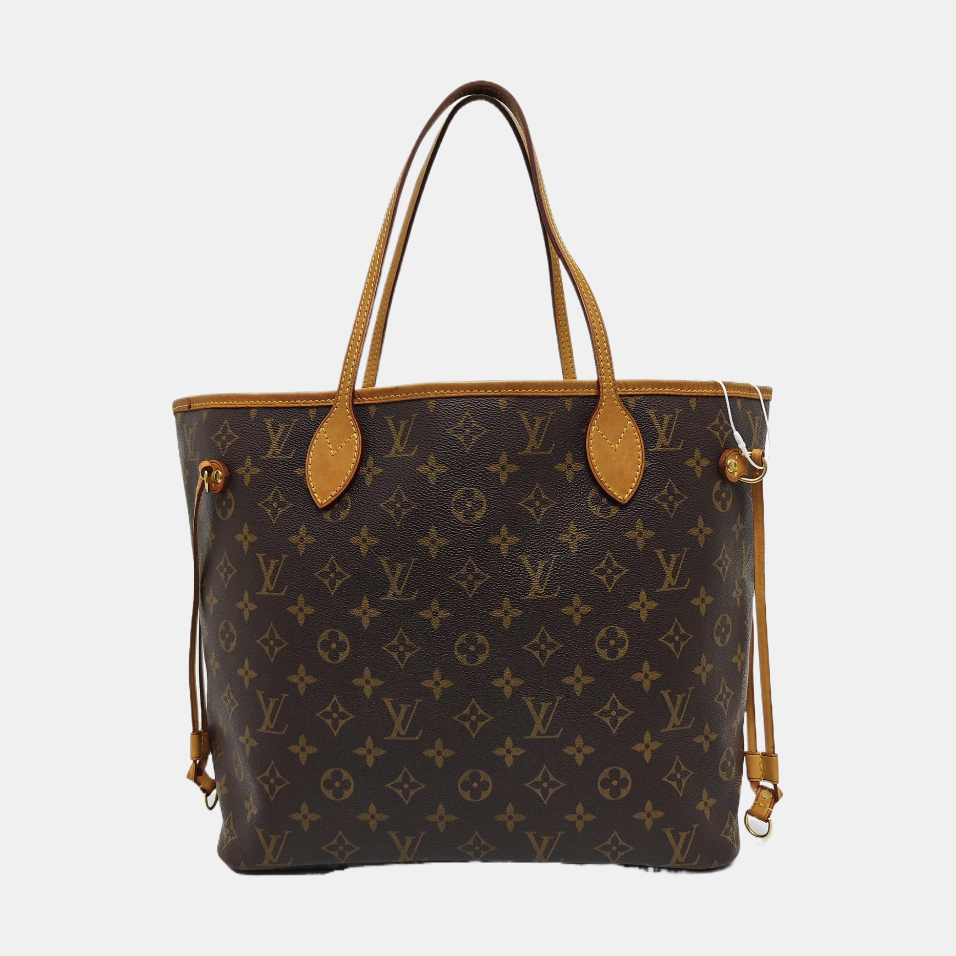 NEVERFULL MM Monogram Coated Canvas Brown
