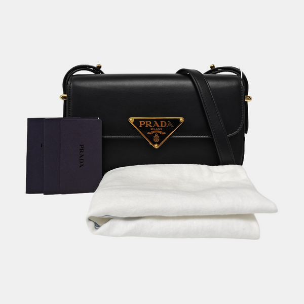 Emblème Saffiano Calfskin Black