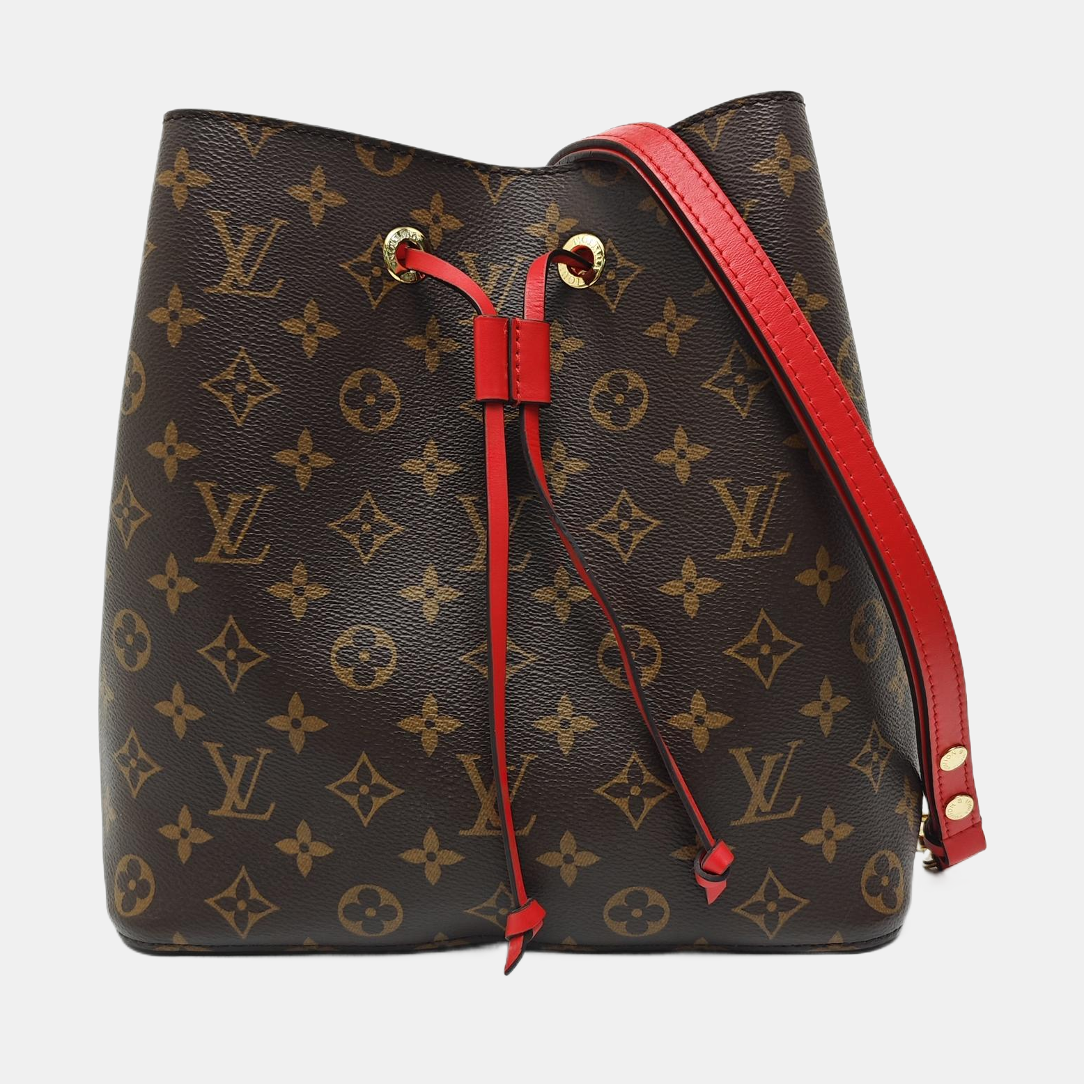 NÉONOÉ MM Monogram Coated Canvas Brown