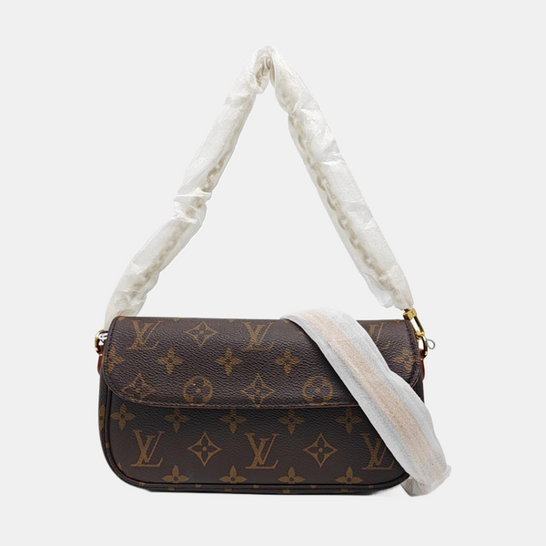 IVY Monogram Coated Canvas Brown
