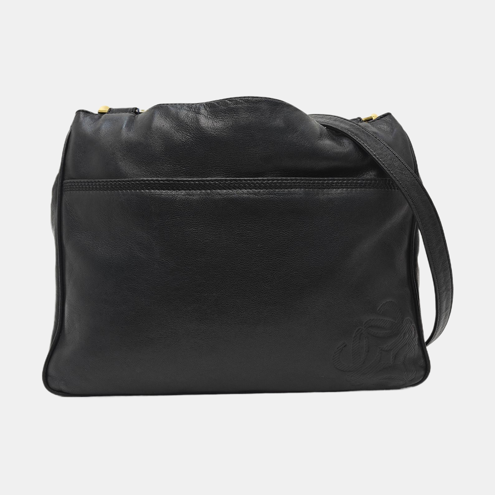 Lambskin Shoulder Bag Black