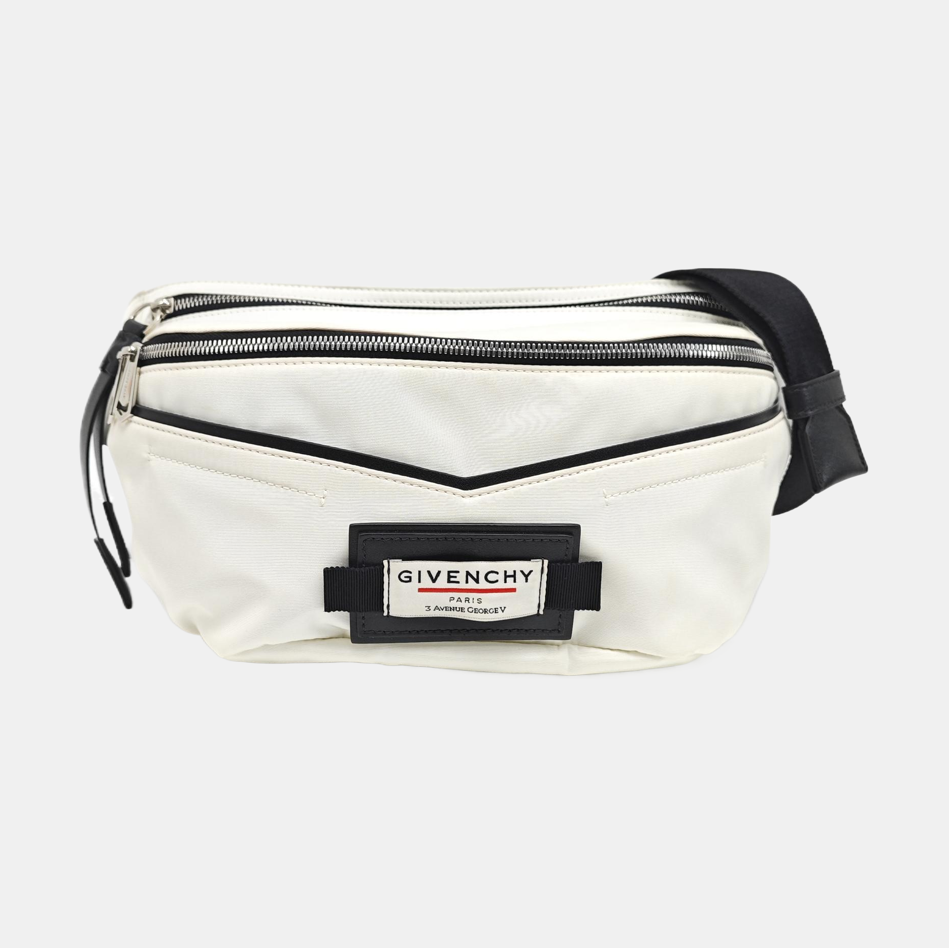 Fabric Belt Bag White