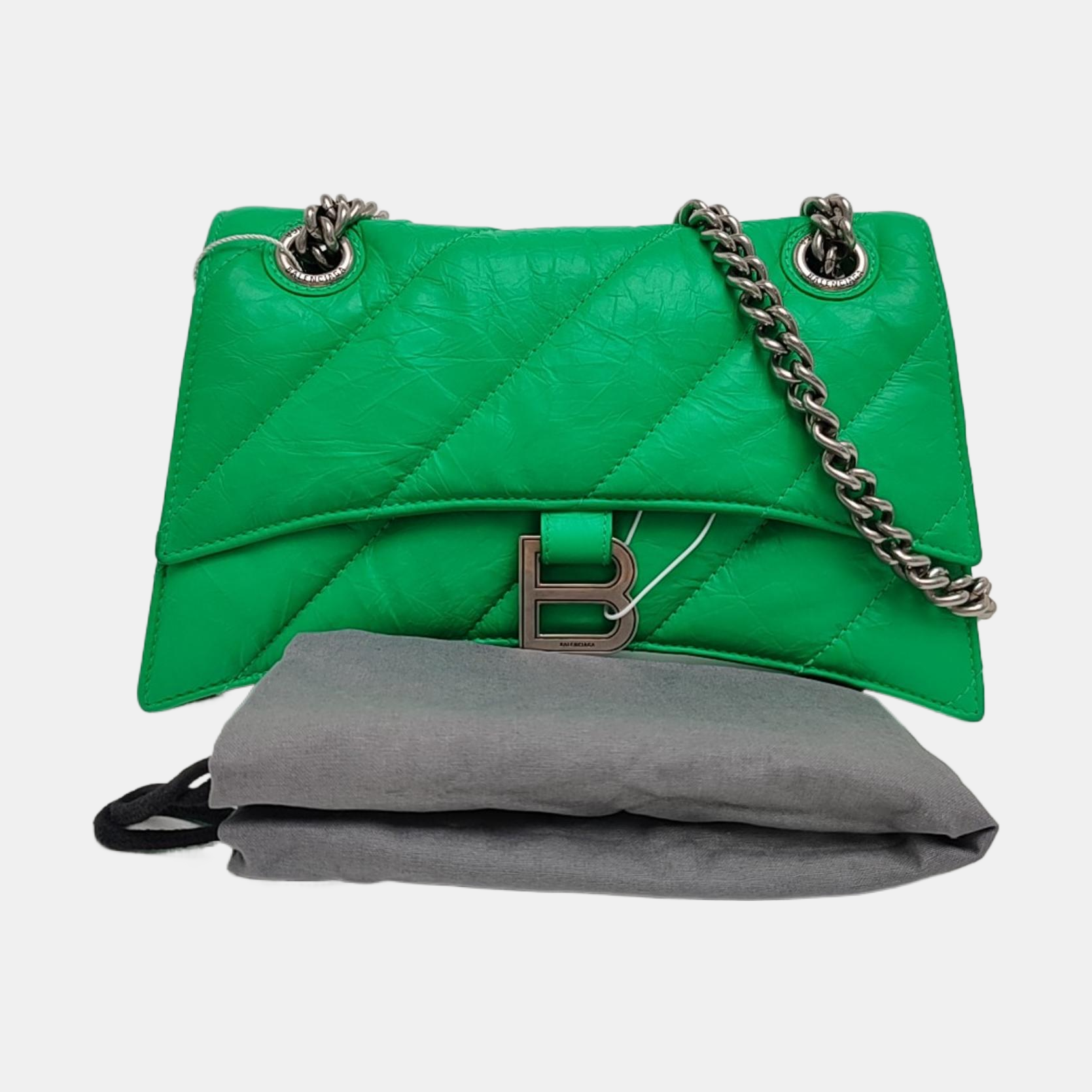 Crush Small Quilted Calfskin Green