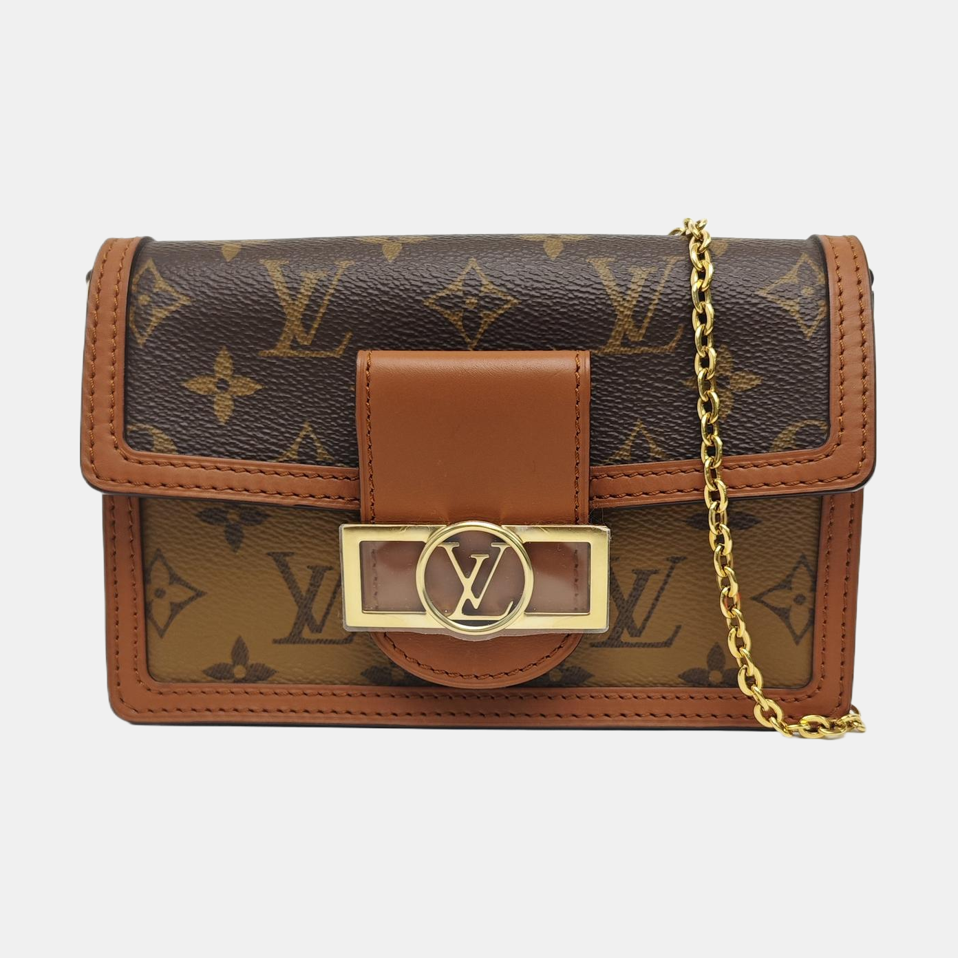DAUPHINE WOC Monogram Coated Canvas Brown