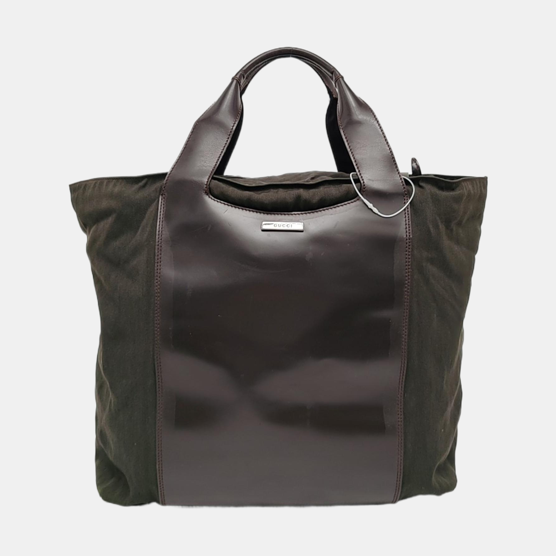 Canvas Top Handle Bag Green