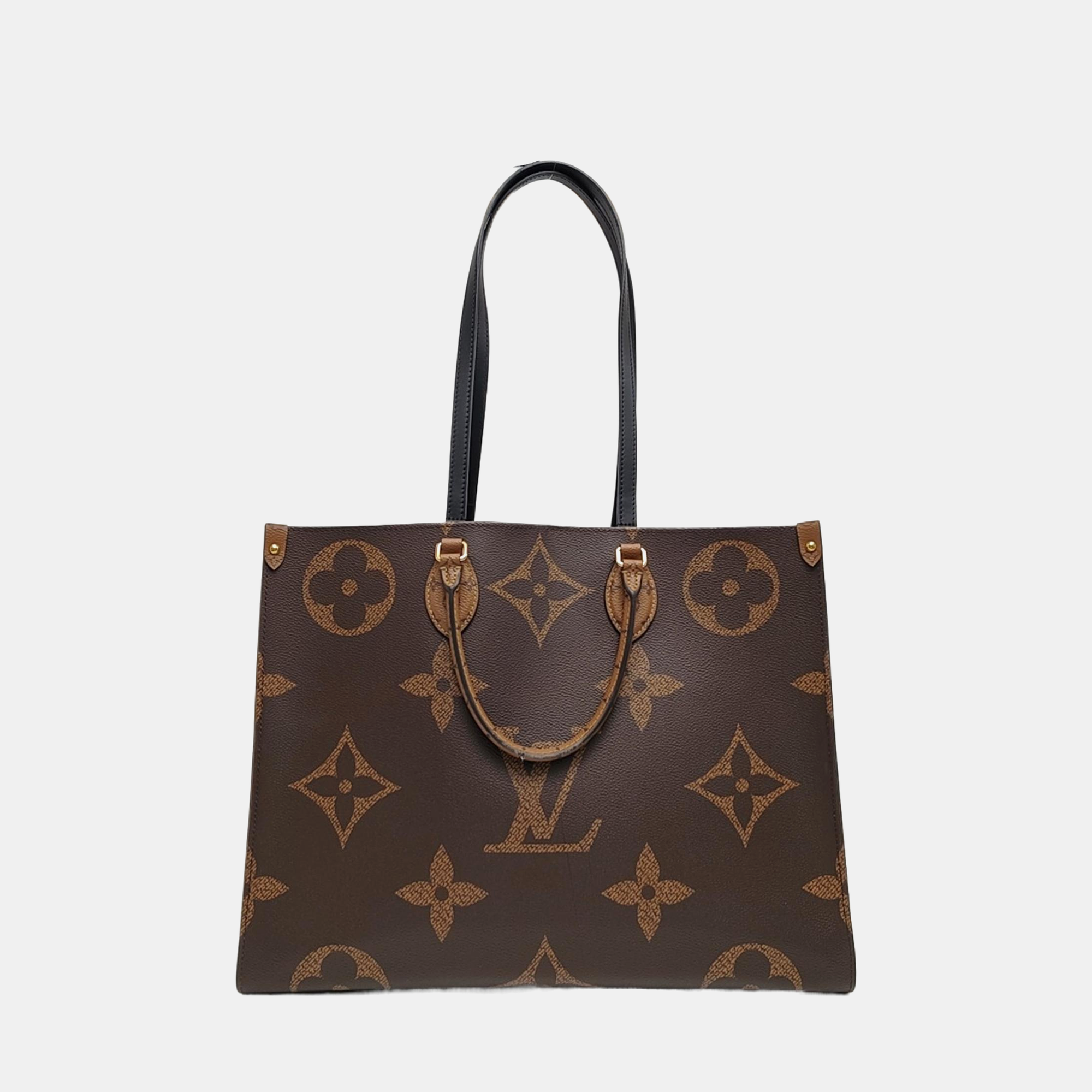 ONTHEGO GM Monogram Coated Canvas Brown