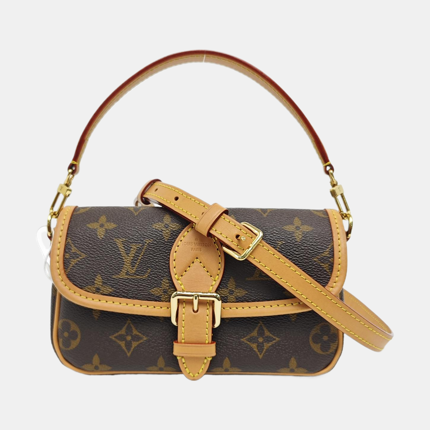 DIANE Nano Monogram Coated Canvas Brown