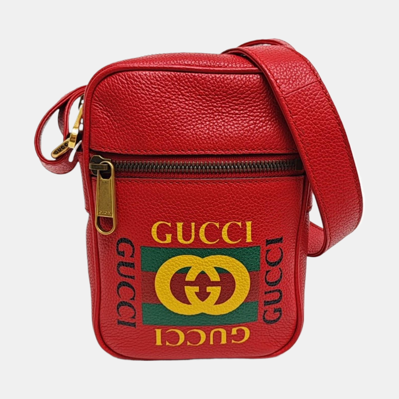 Print Calfskin Red