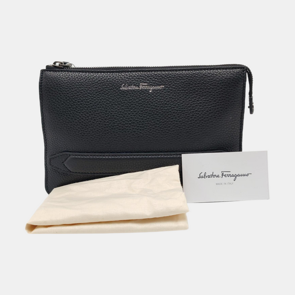 Calfskin Clutch Black