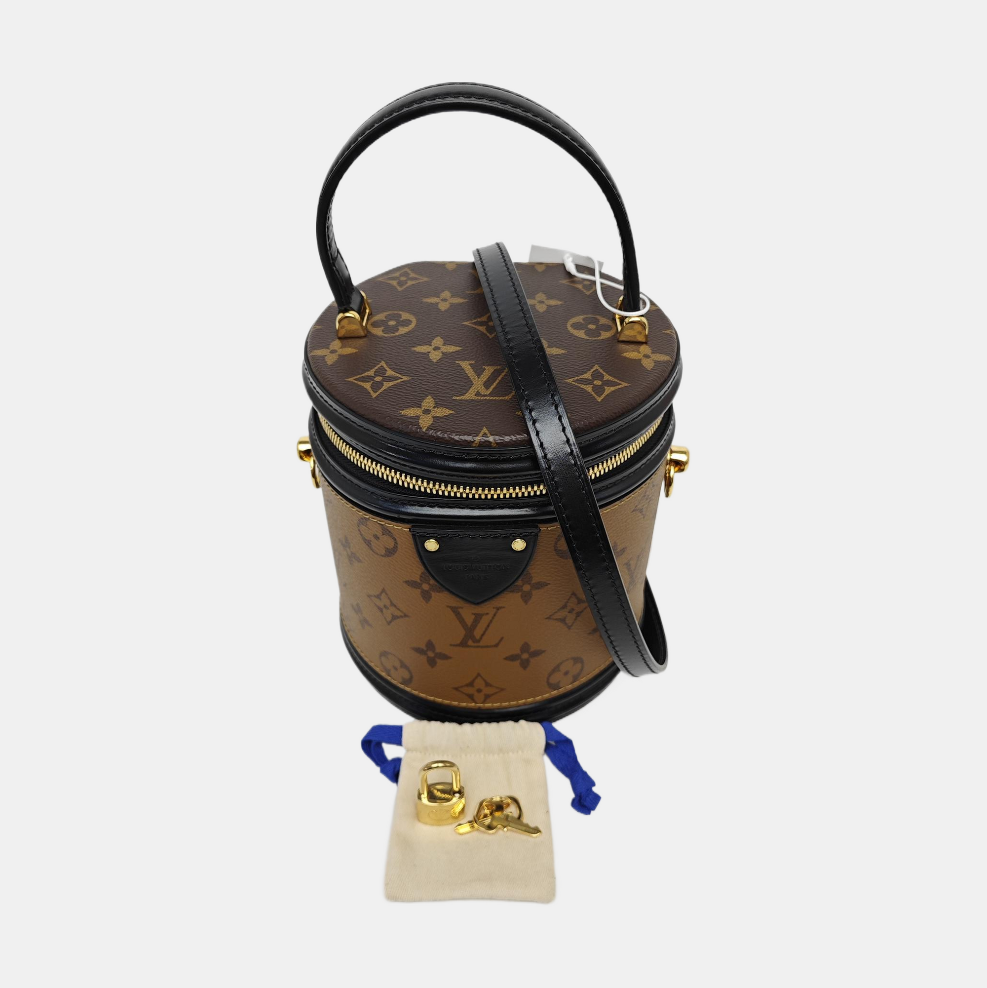 CANNES PM Monogram Coated Canvas Brown