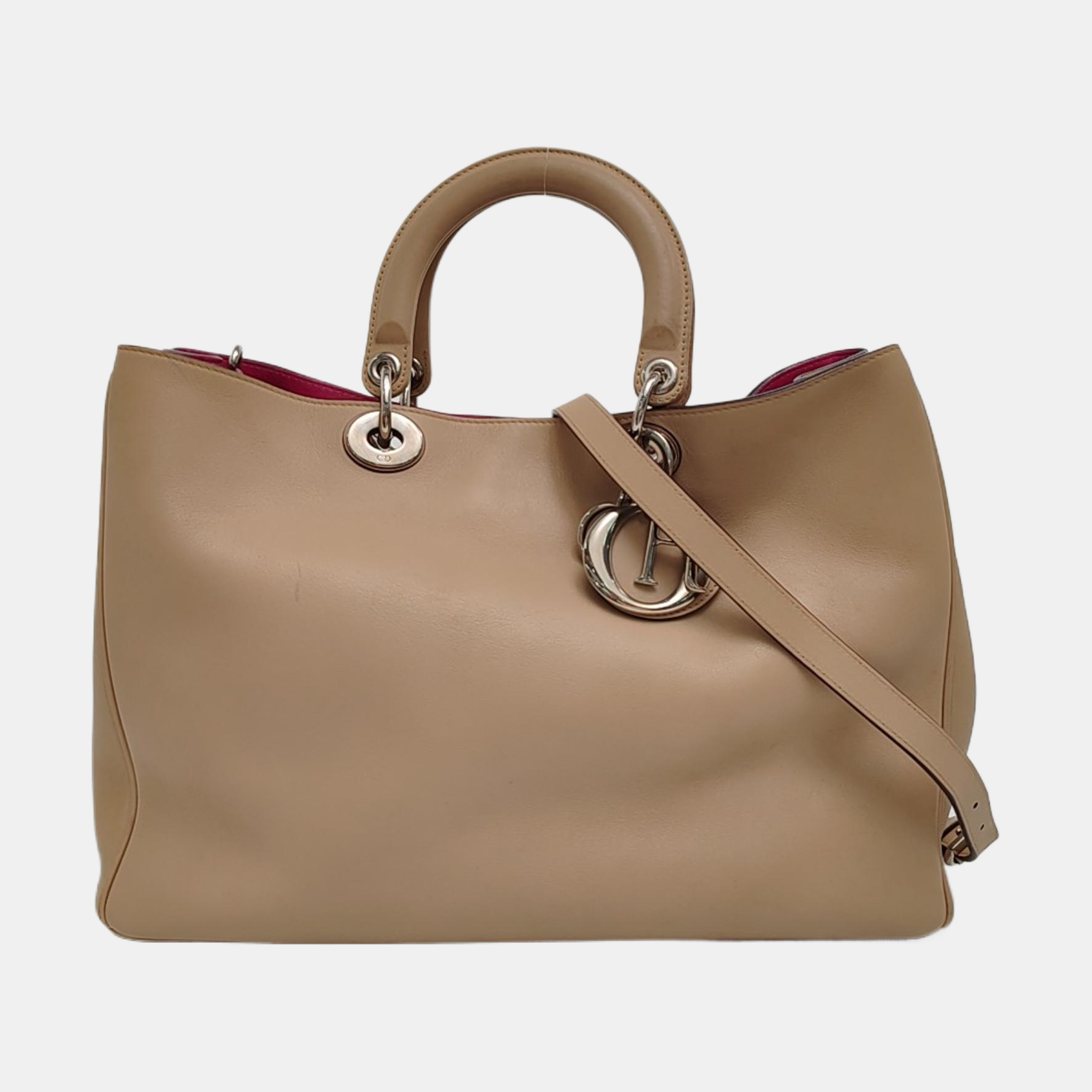 Diorissimo Large Calfskin Beige