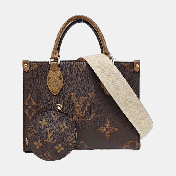 ONTHEGO PM Monogram Coated Canvas Brown