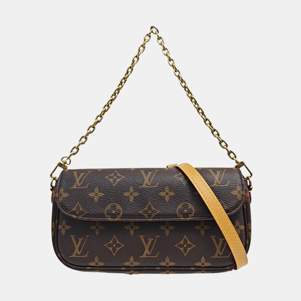 IVY Monogram Coated Canvas Brown