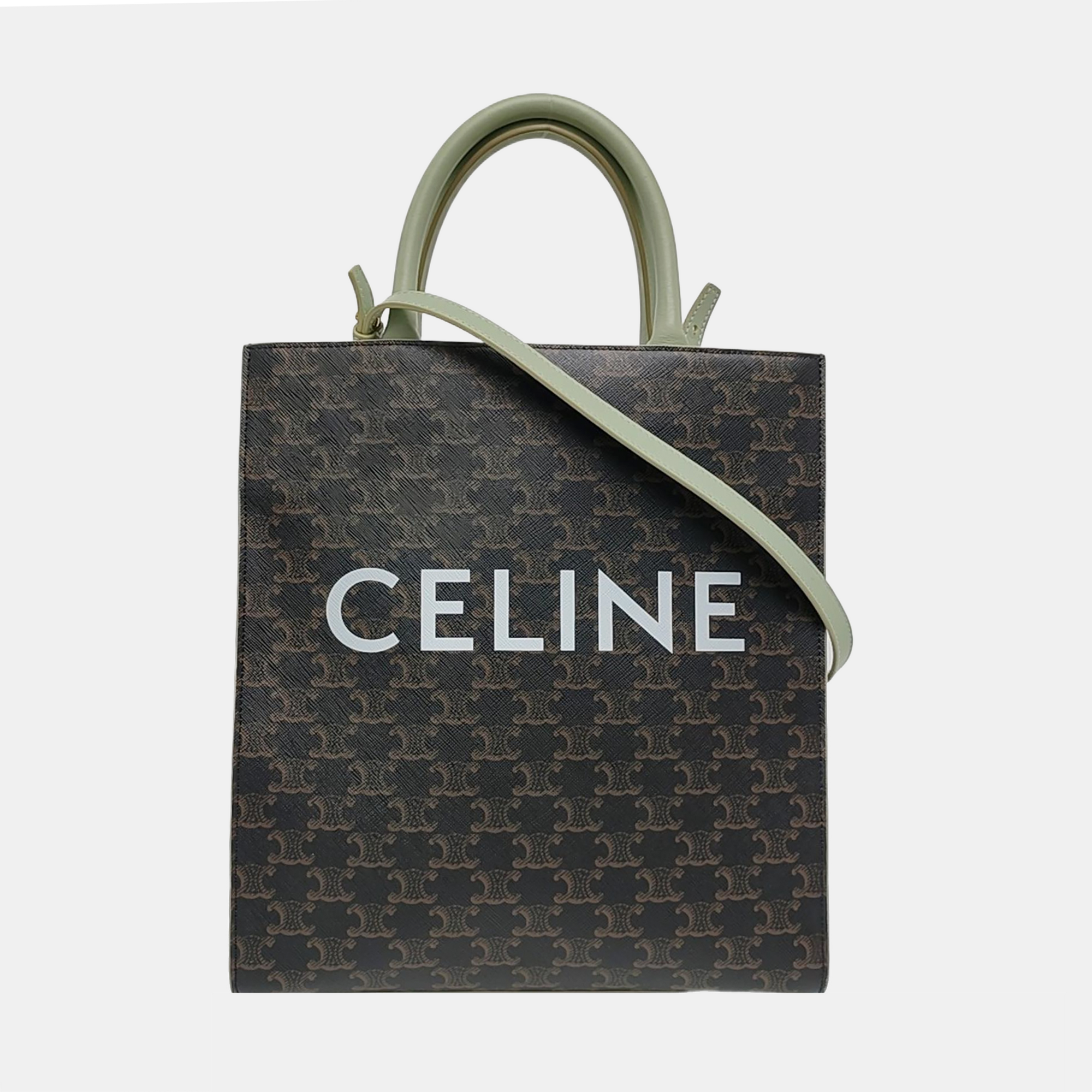 CABAS CELINE Small Coated Canvas Black