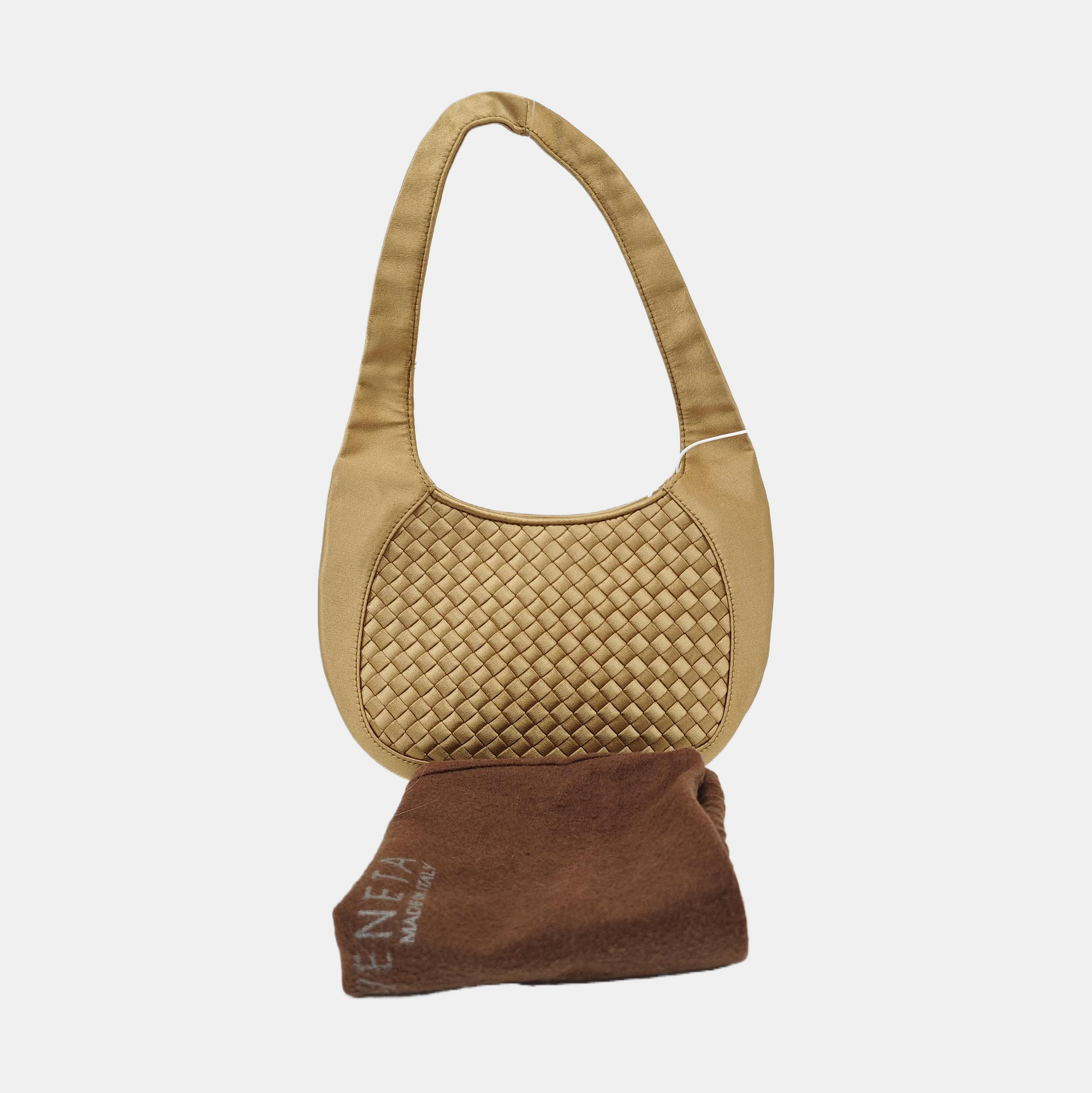 Fabric Top Handle Bag Beige
