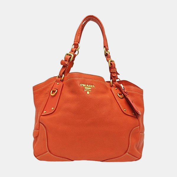 Calfskin Tote Bag Red
