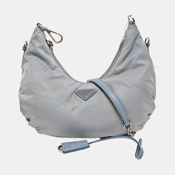 Nylon Shoulder Bag Blue