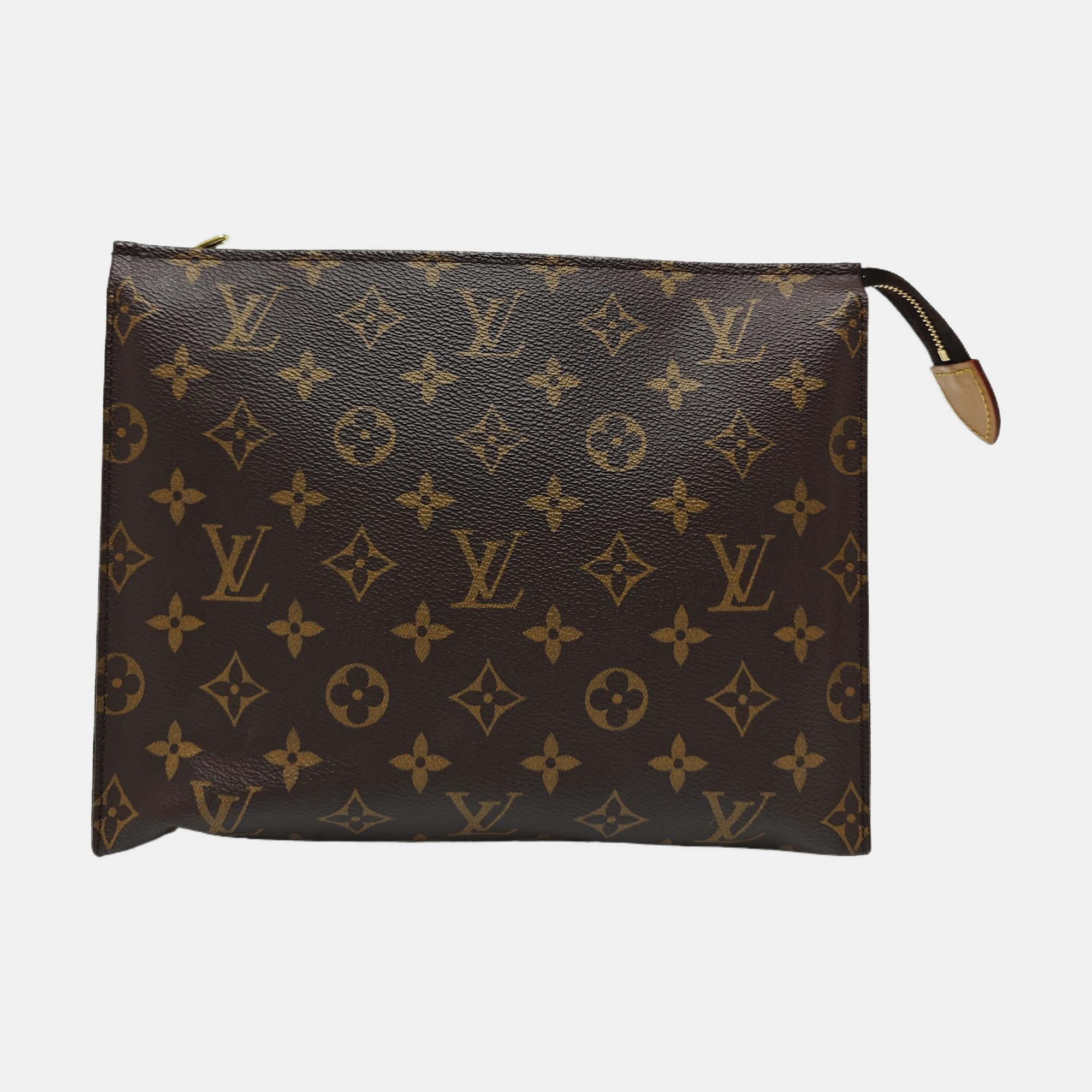 TOILET POCKET 26 Monogram Coated Canvas Brown