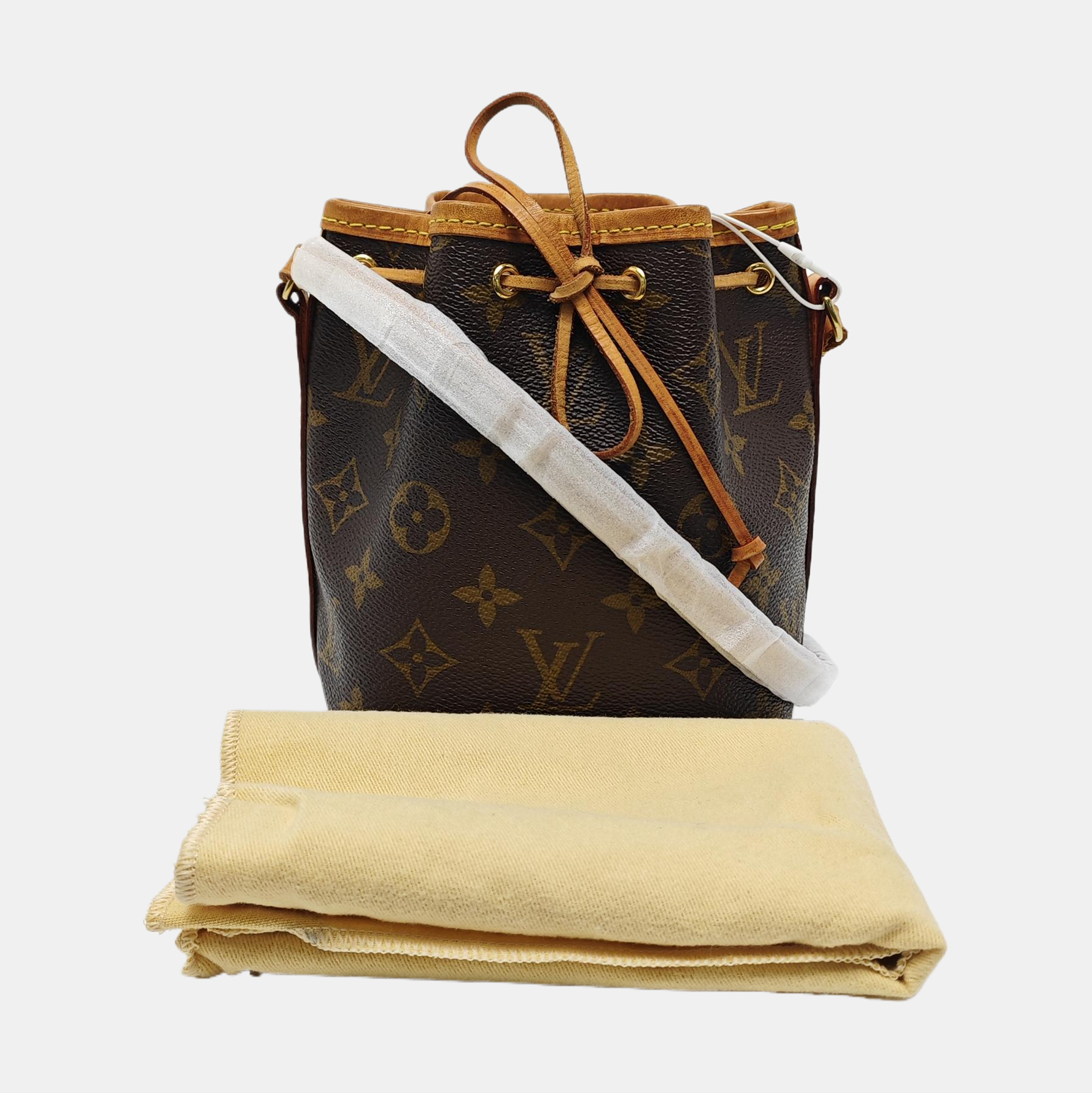NÉONOÉ Nano Monogram Coated Canvas Brown