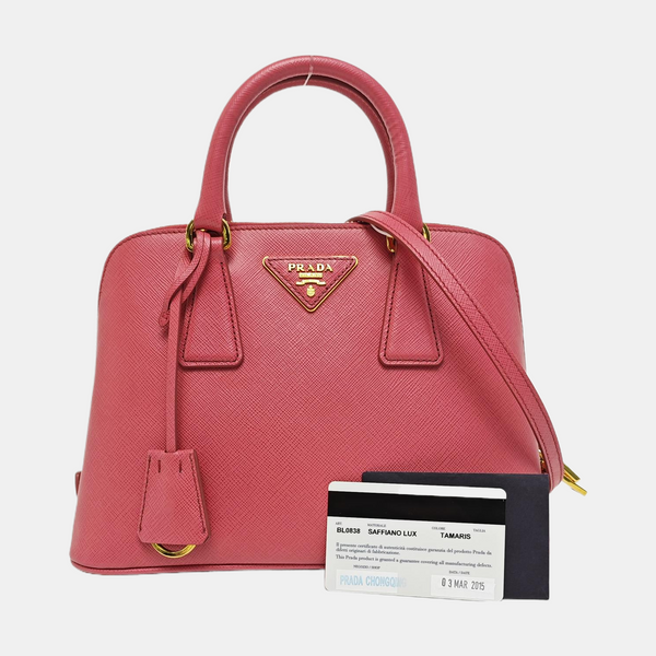 Promenade Small Saffiano Calfskin Beige