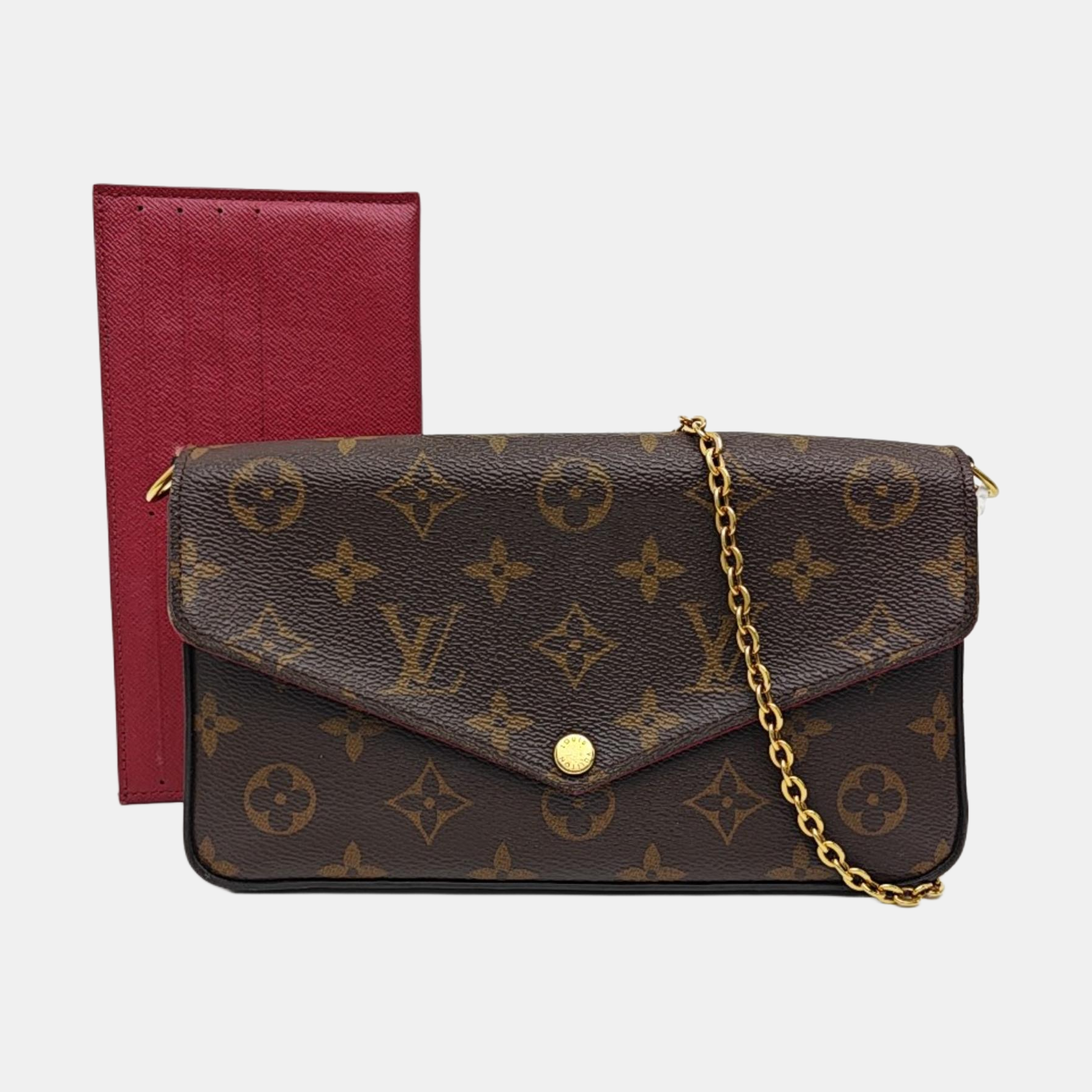 FÉLICIE Monogram Coated Canvas Brown