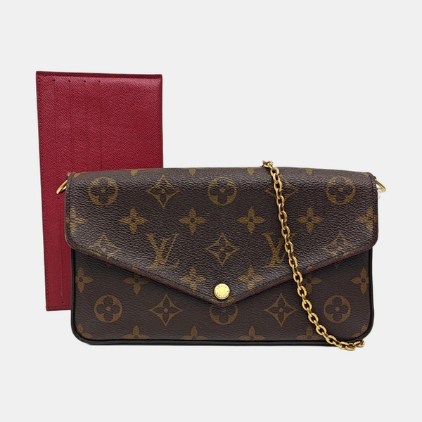 FÉLICIE Monogram Coated Canvas Brown