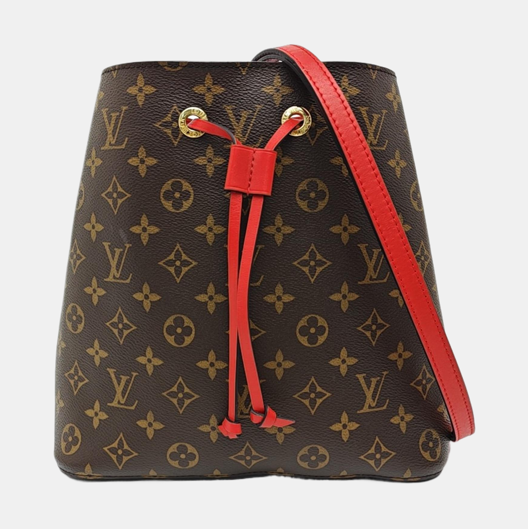 NÉONOÉ MM Monogram Coated Canvas Brown