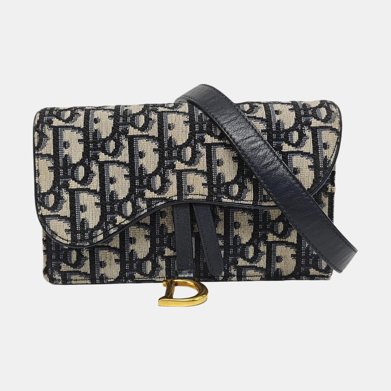 Saddle Mini Oblique Canvas Beige