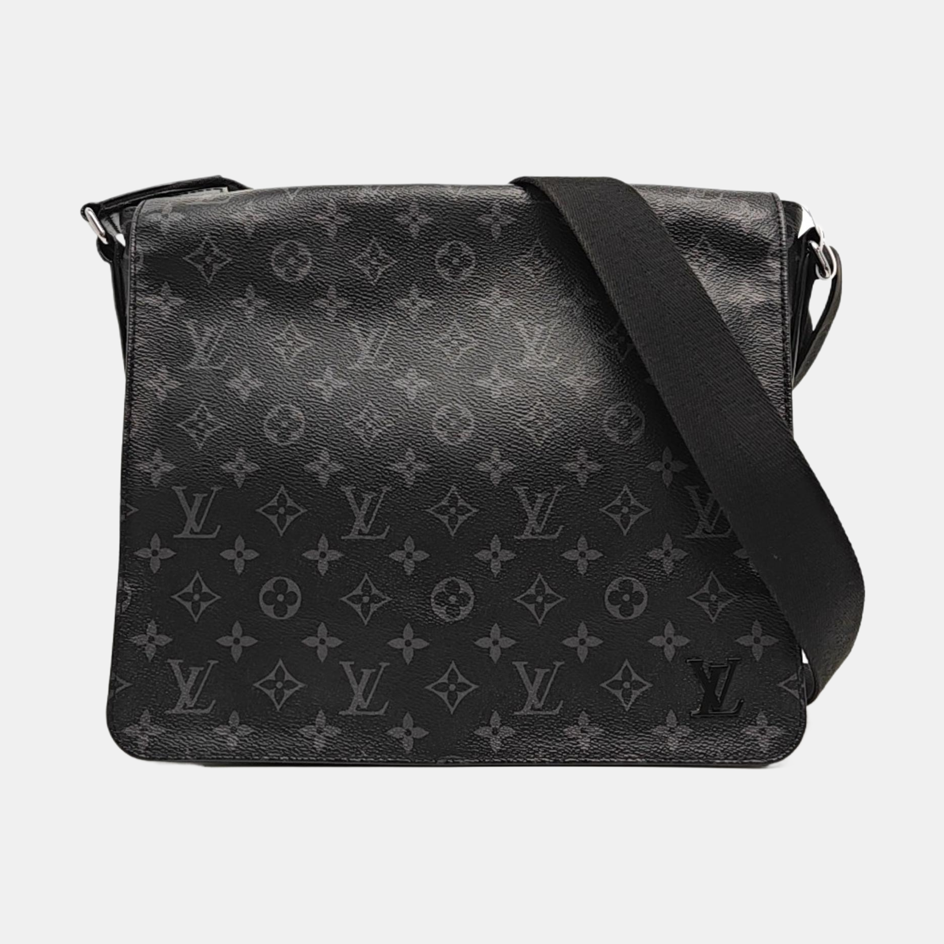 DISTRICT MM Monogram Coated Canvas Black