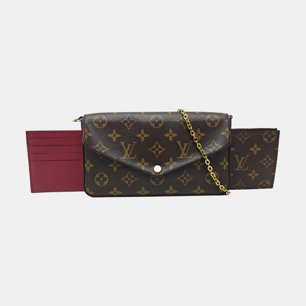 FÉLICIE Monogram Coated Canvas Brown