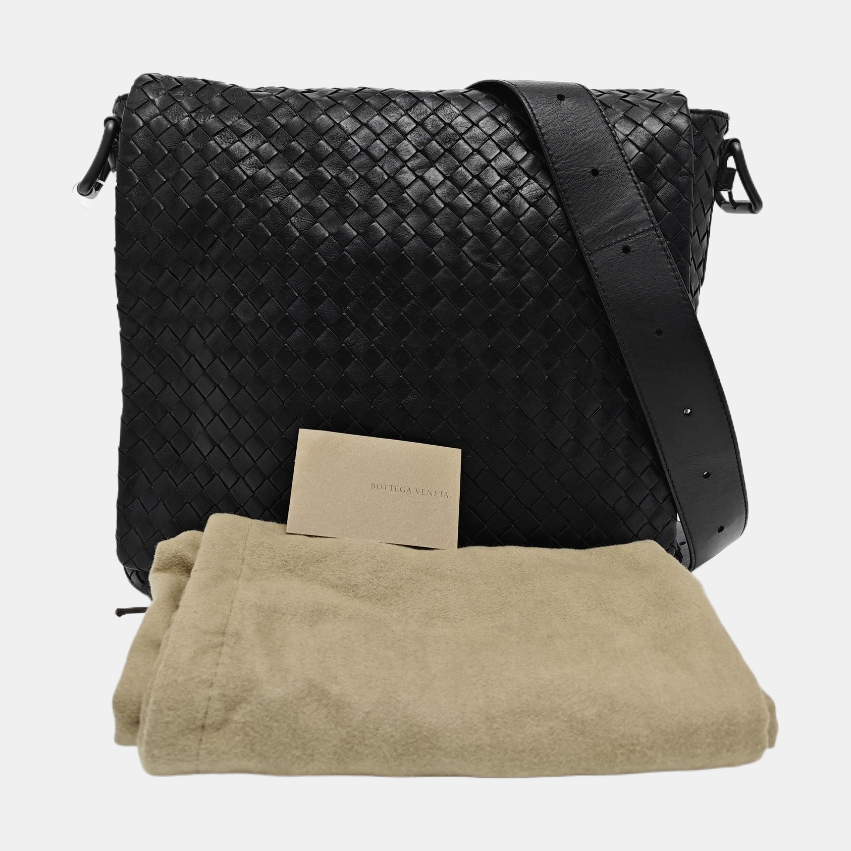Calfskin Shoulder Bag Black