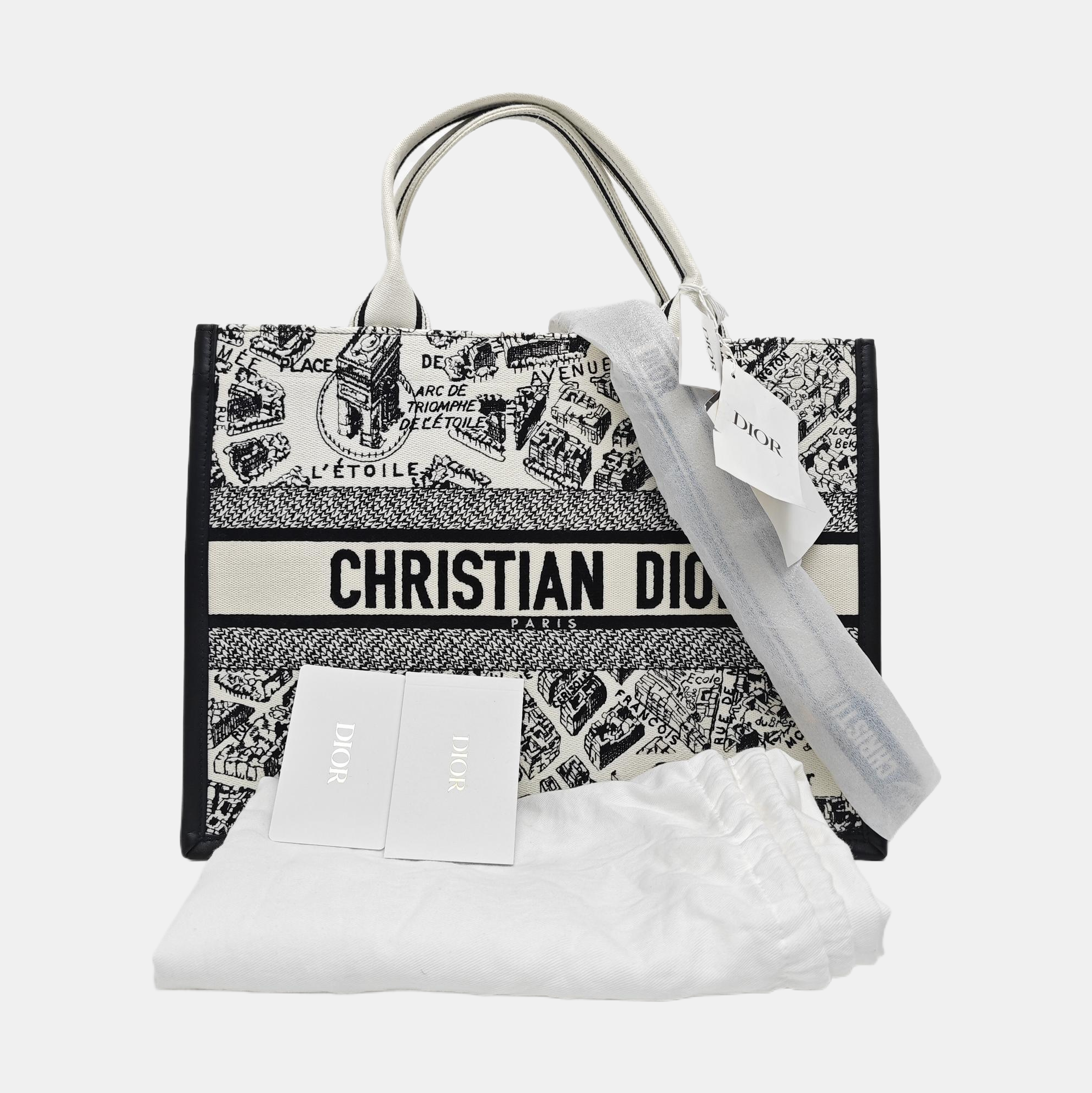 Book Tote Medium Canvas White