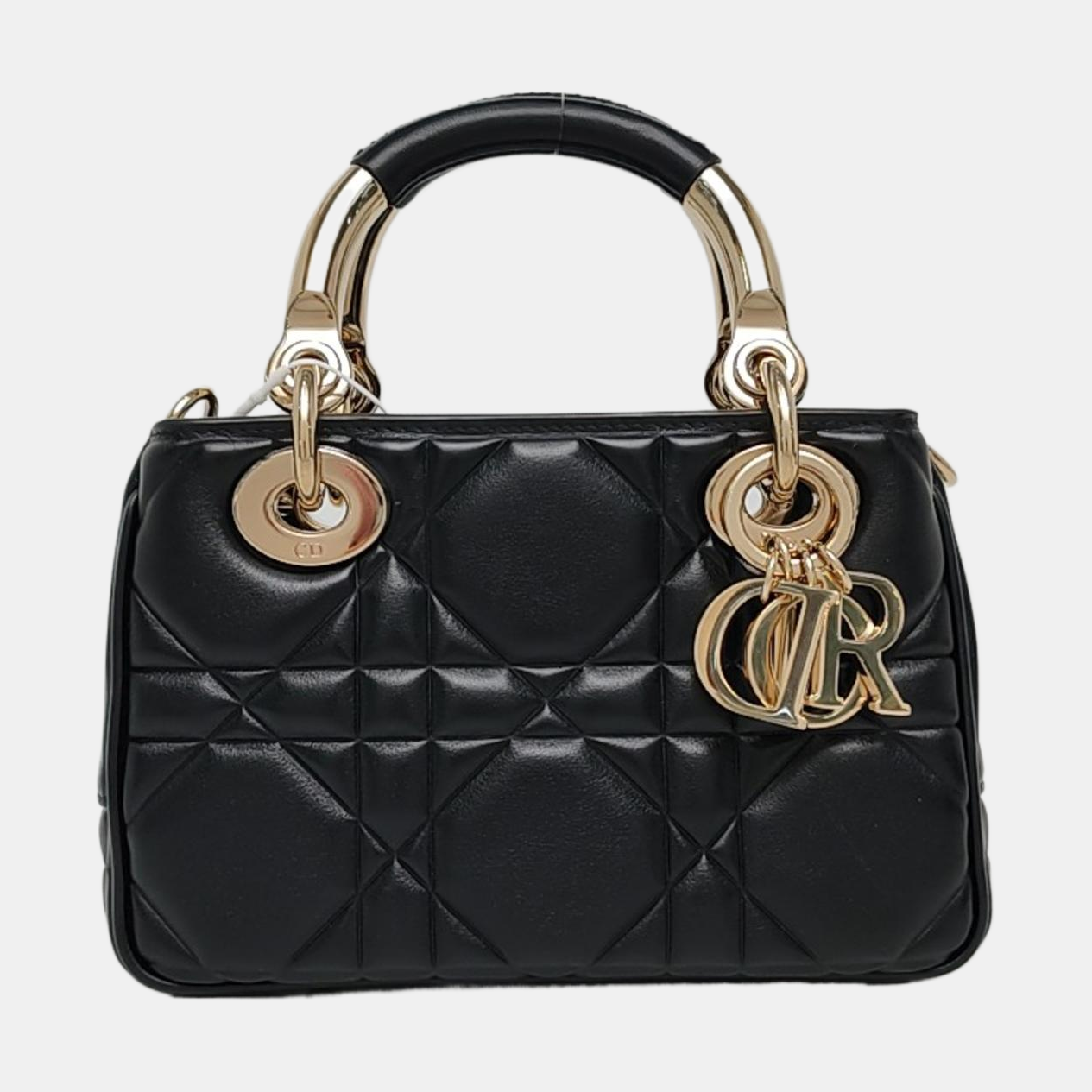 Lady 95.22 Cannage Calfskin Black
