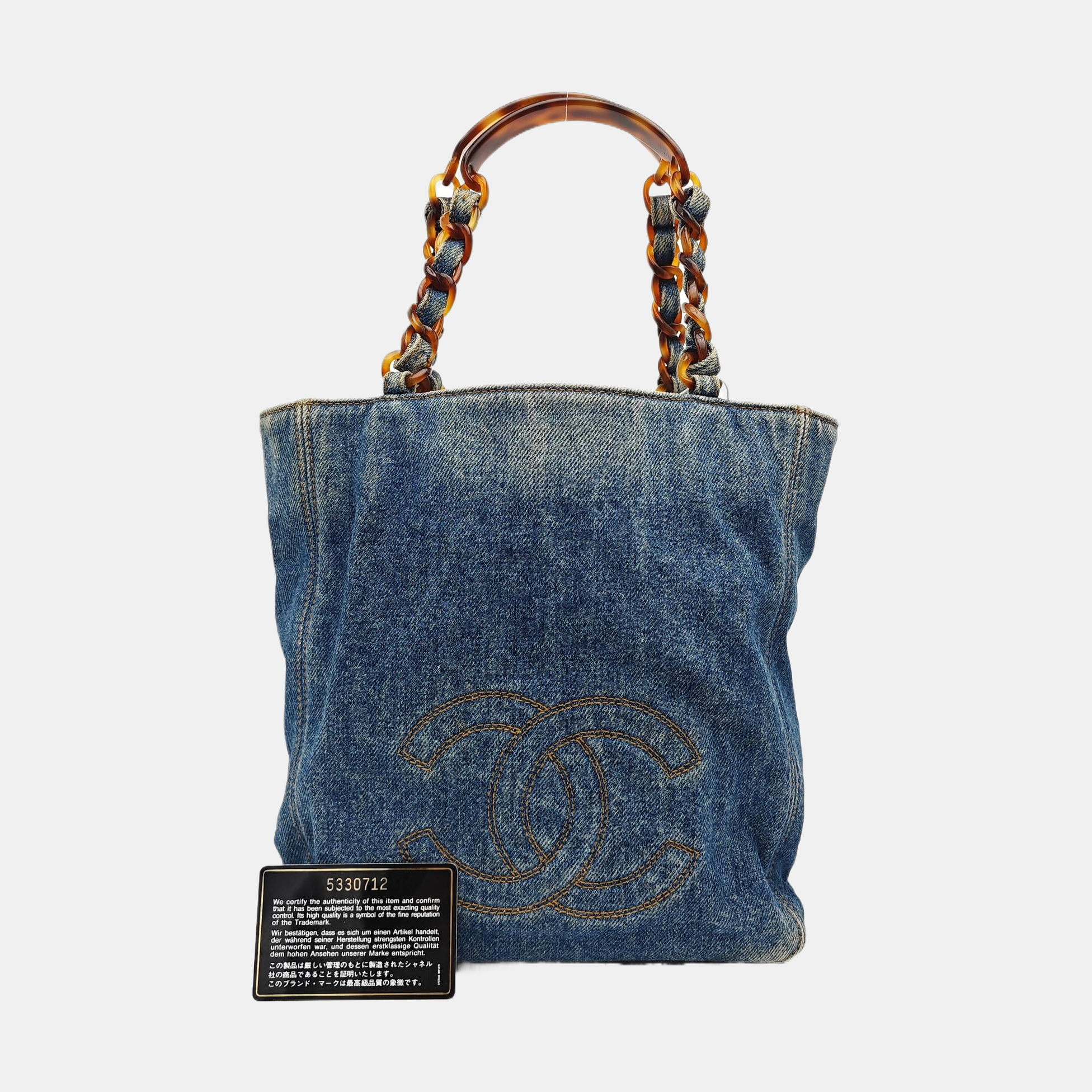 Denim Tote Bag Blue