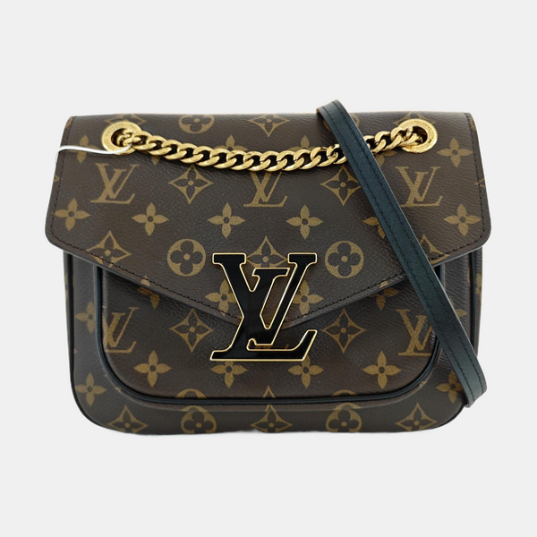 PASSY Monogram Coated Canvas Brown