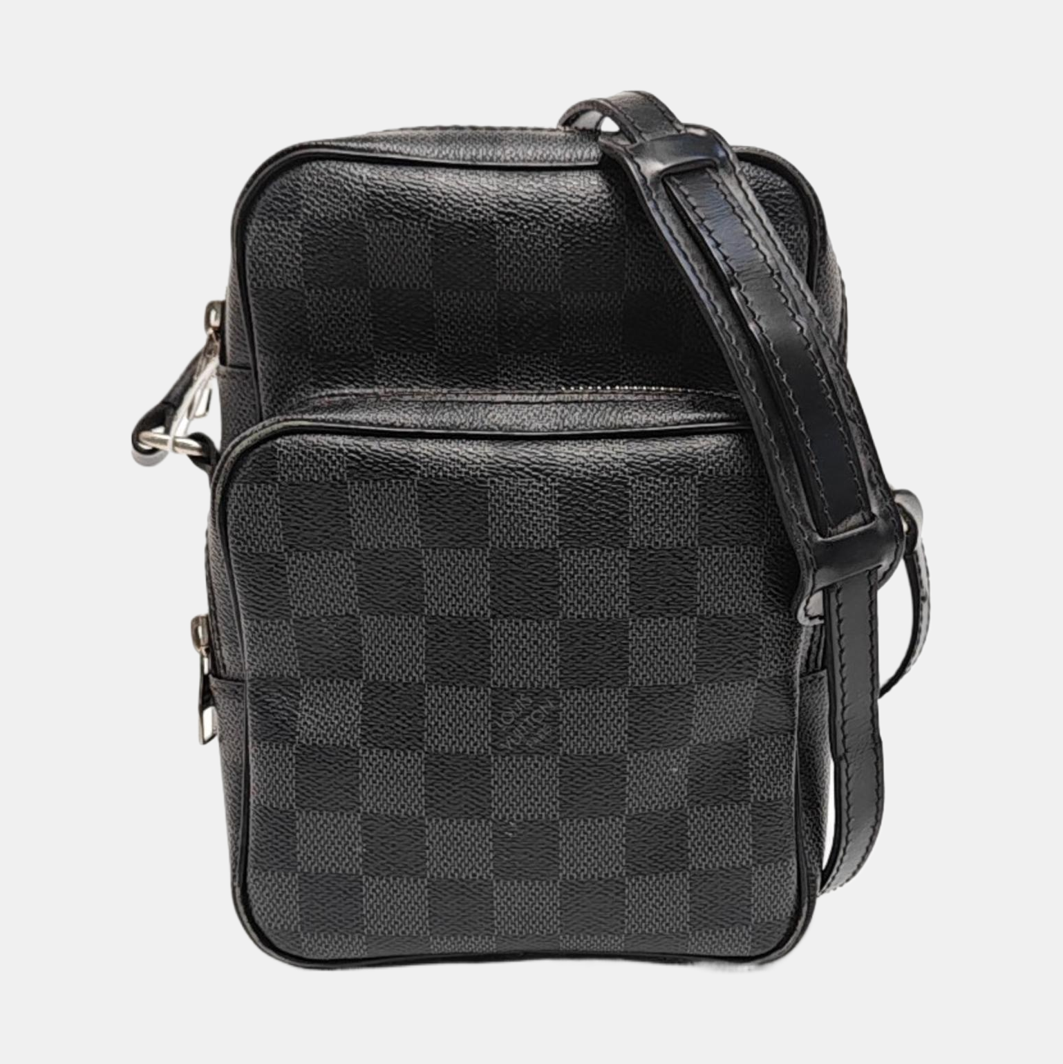 REM Damier Graphite Coated Canvas Gray