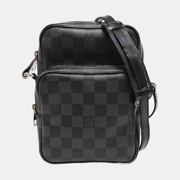 REM Damier Graphite Coated Canvas Gray