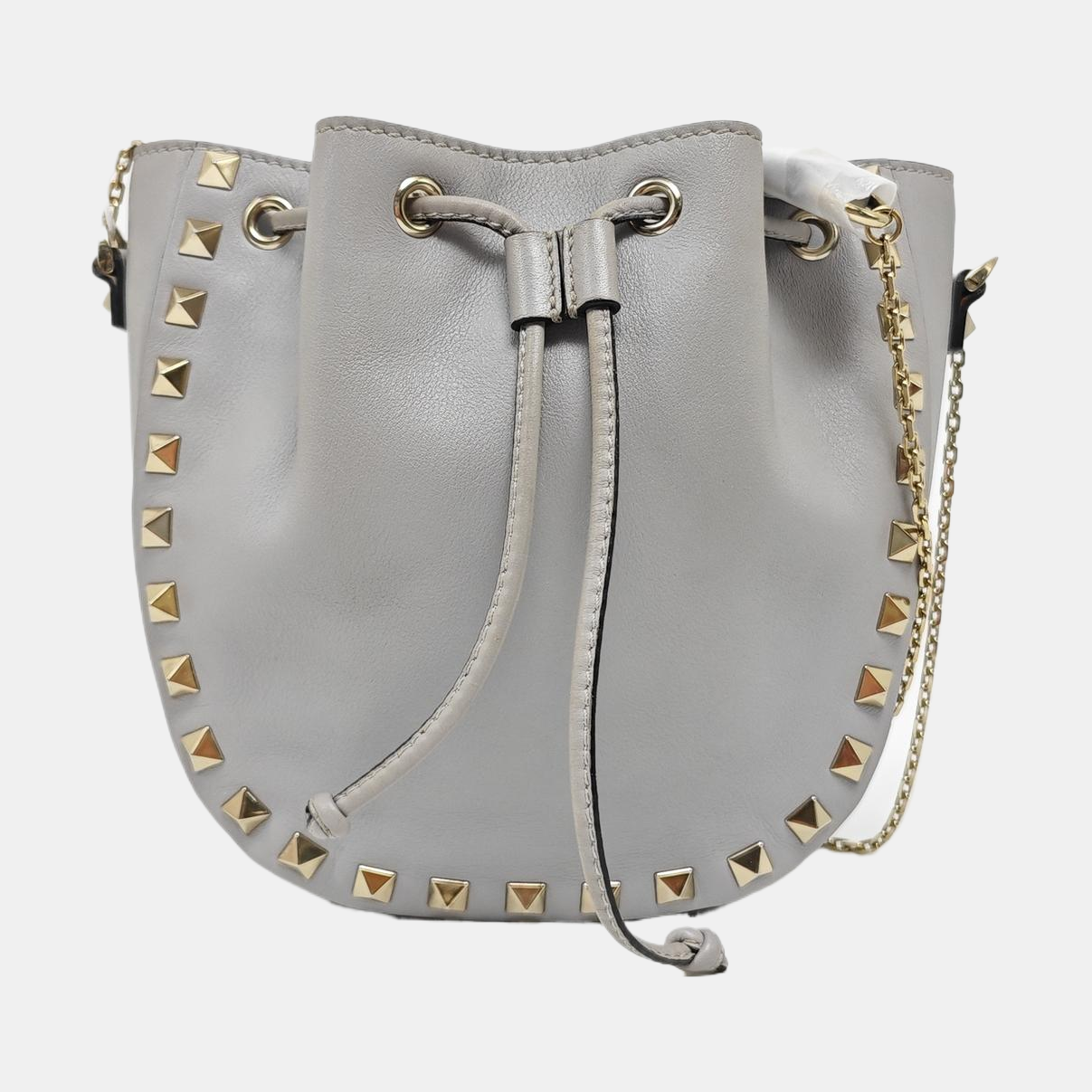 Calfskin Shoulder Bag Gray