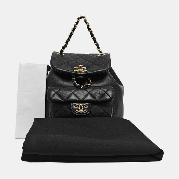 DUMA Quilted Lambskin Black