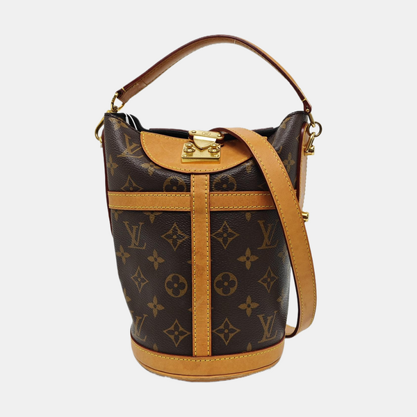 DUFFLE Monogram Coated Canvas Brown