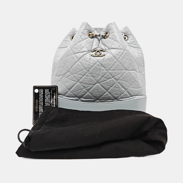 GABRIELLE Small Quilted Calfskin Blue