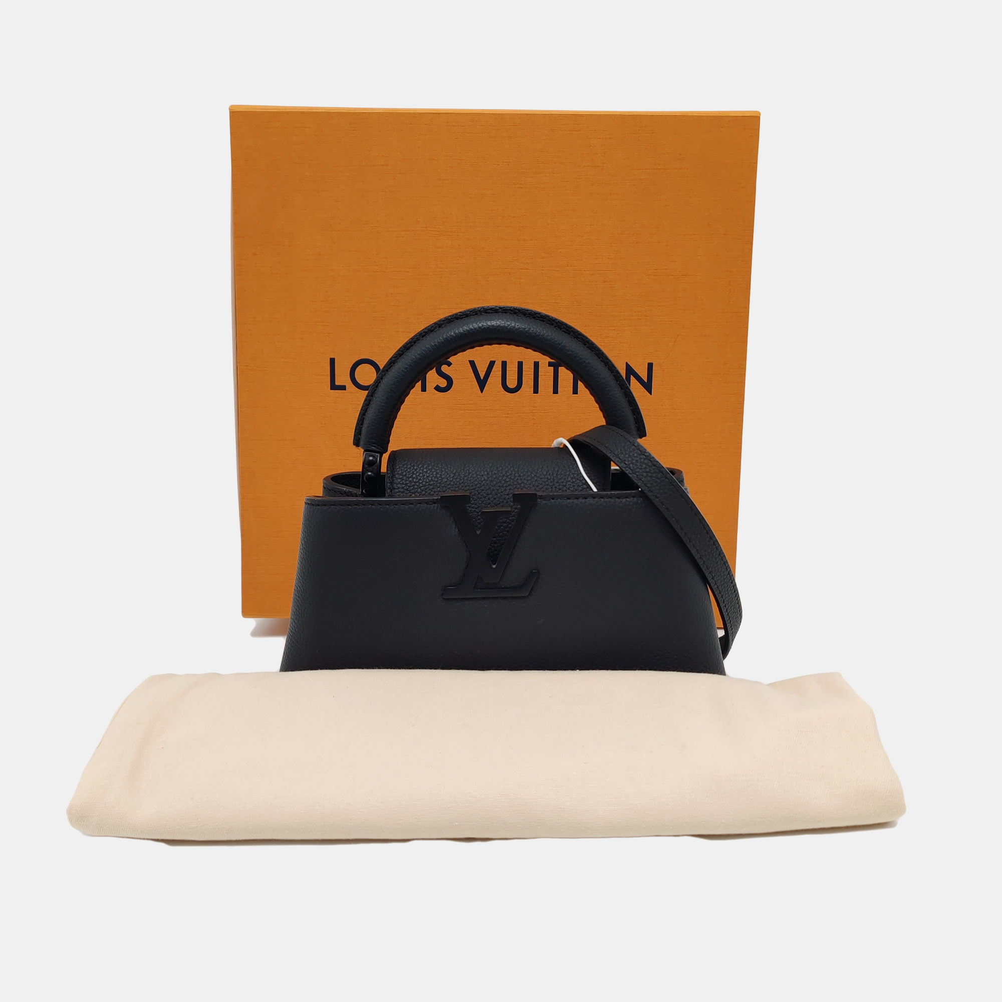 CAPUCINES Mini Calfskin Black