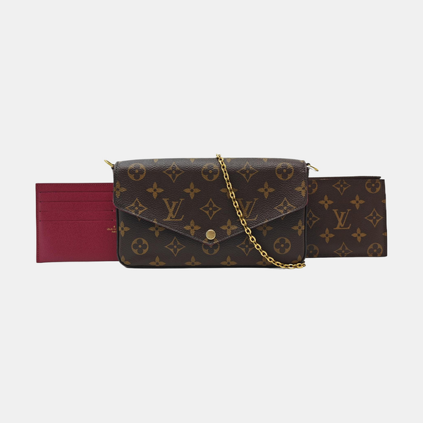 FÉLICIE Monogram Coated Canvas Brown