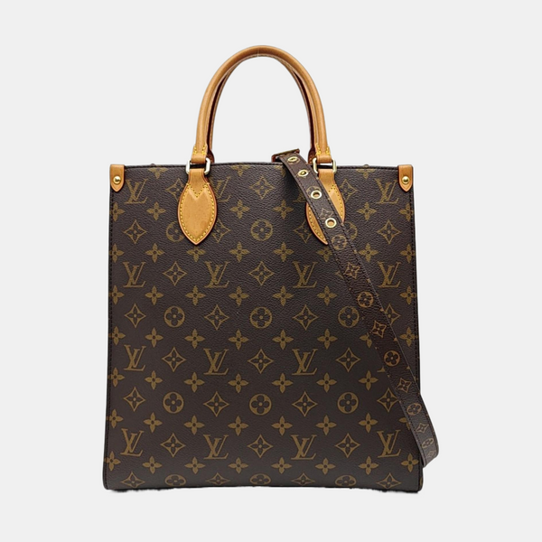 SAC PLAT MM Monogram Coated Canvas Brown